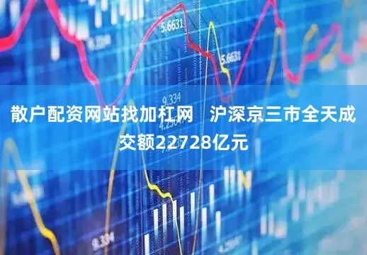 散户配资网站找加杠网   沪深京三市全天成交额22728亿元