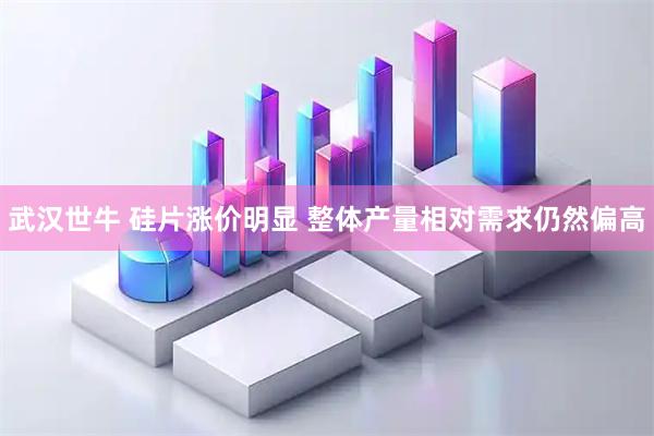 武汉世牛 硅片涨价明显 整体产量相对需求仍然偏高